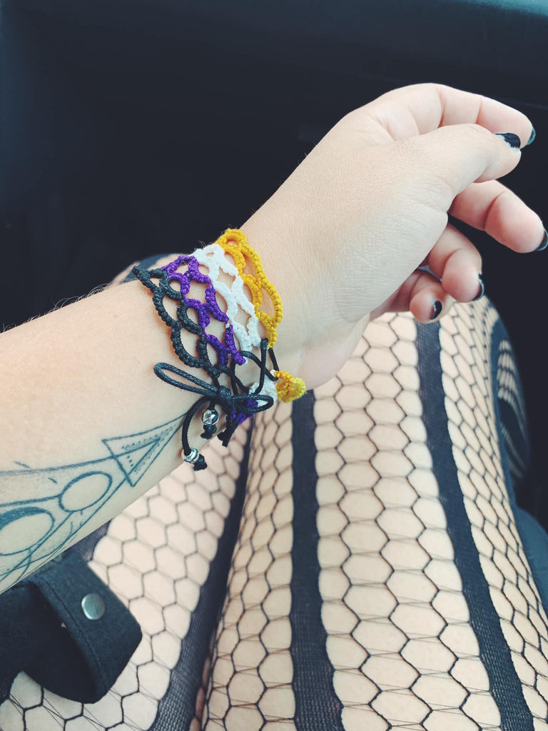 Free Pride Cuff Tatting Pattern
