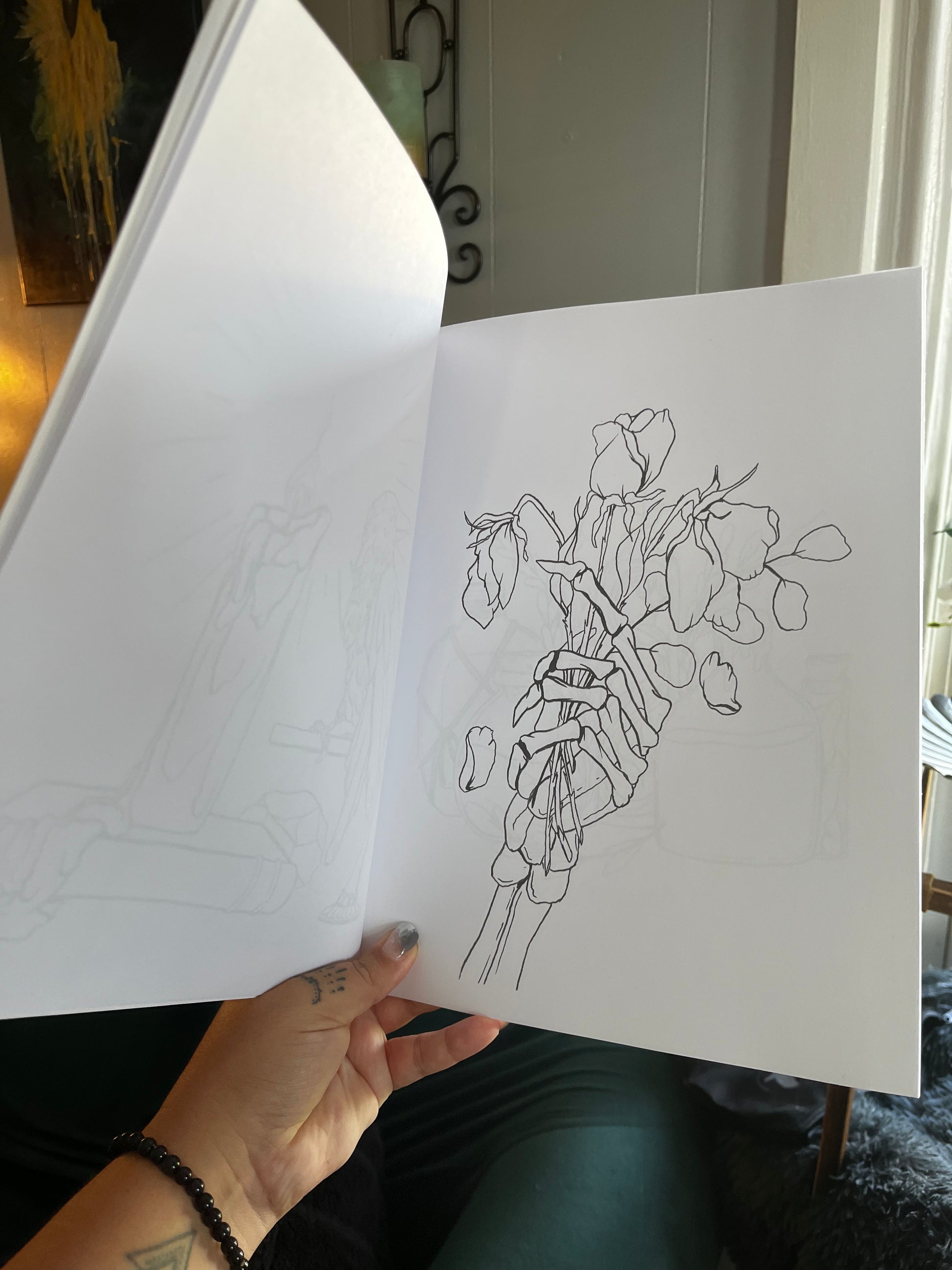 Frights and familiars coloring book interior